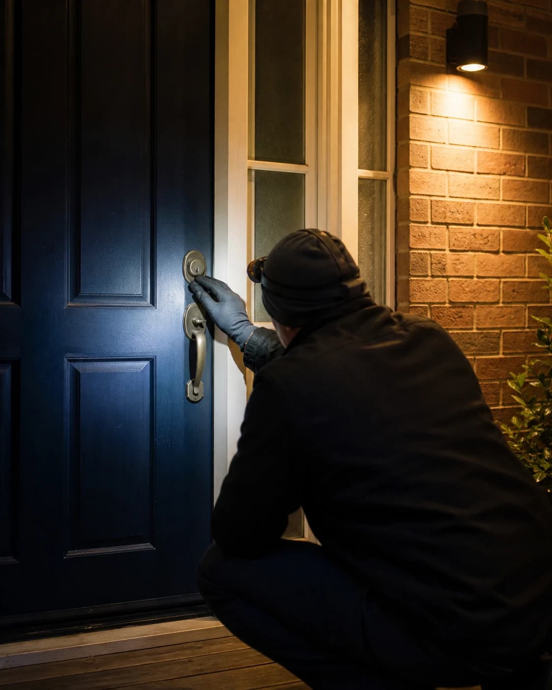 Emergency Lockout being carried out by a locksmith